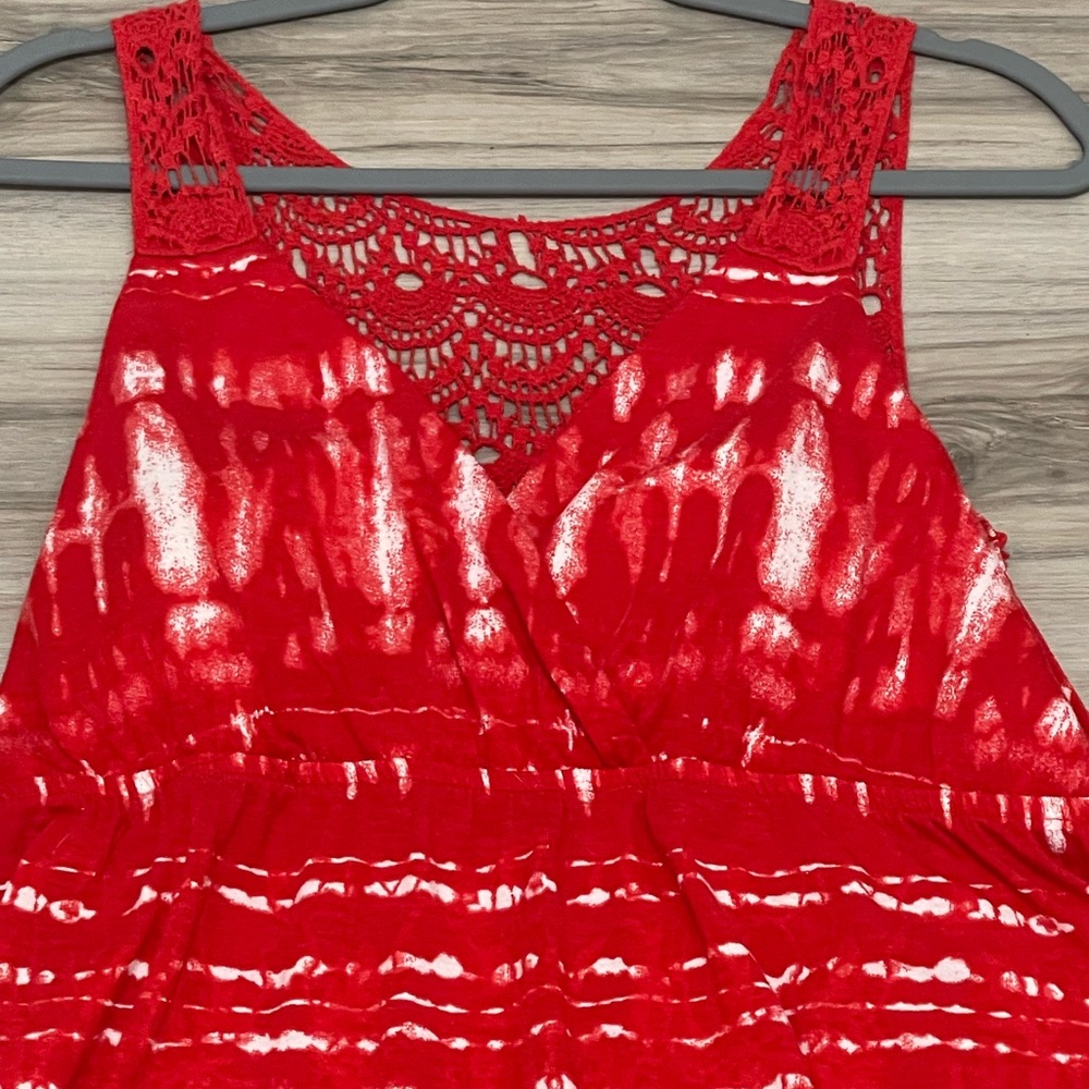 Maxi dress - crochet sundress- size xl